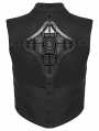Black Gothic Cyberpunk Mechanical Vest Top for Women