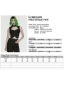Black Gothic Cyberpunk Mechanical Vest Top for Women