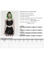 Black Gothic Cyberpunk Asymmetrical One-Piece Pleated Short Skirt