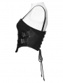 Black Gothic Cyberpunk Corset Top for Women