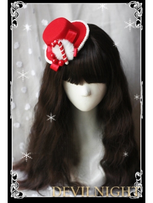 Red Bow Hat Christmas Headdress