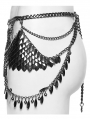 Silver Punk Gothic Metal Blade Waist Chain