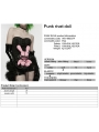 Pink Punk Rivet Cute Rabbit Doll