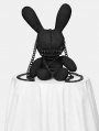 Black Punk Rivet Cute Rabbit Doll