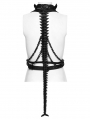 Black Cyberpunk Gothic Skeleton Chain Harness