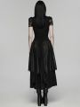 Black Retro Gothic Layered Lace Ruffle Long Skirt
