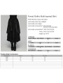 Black Retro Gothic Layered Lace Ruffle Long Skirt
