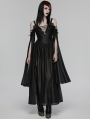 Black Sexy Gothic Off Shoulder Deep V-Neck Long Dress