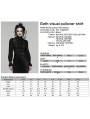 Black Gothic Lace Visual Pullover Shirt for Women