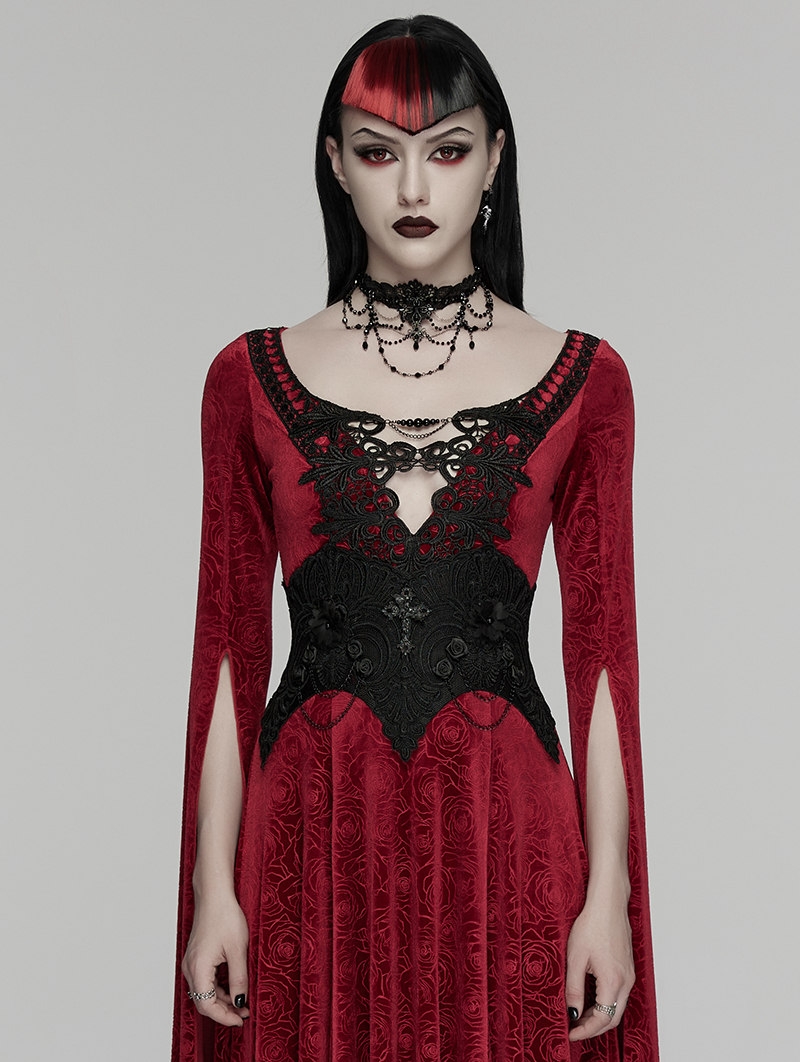 Black Gothic Beaded Embroidery Mesh Corset Waistband