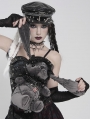 Grey and Black Gothic Chain Harness Rag Doll
