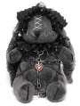 Grey and Black Gothic Chain Harness Rag Doll