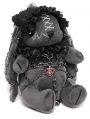 Grey and Black Gothic Chain Harness Rag Doll