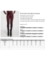 Red Gothic Church Skull Printed Leggings for Women