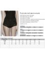 Black Gothic Punk Slim Knit Denim Shorts for Women