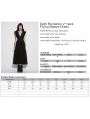 Black Gothic Romantic Sexy Deep V-Neck Flutter Sleeve Long Dress