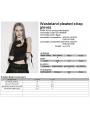 Black Gothic Wasteland Ruched Rivet Strap Gloves