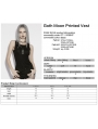 Black Gothic Moon Printed Vest Top for Women