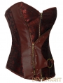 Brown Steampunk Overbust Corset