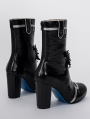 Black Victorian Gothic High Heel Ankle boots
