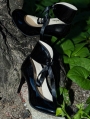 Black Gothic Bow-Tie Stiletto Heel Victorian Shoes