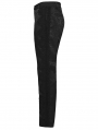 Black Gothic Dark Pattern Jacquard Pants for Men