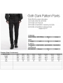 Black Gothic Dark Pattern Jacquard Pants for Men