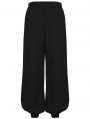 Black Gothic Baggy Tapered Cuffed Pants for Men