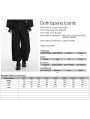 Black Gothic Baggy Tapered Cuffed Pants for Men