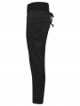 Black Gothic Embroidered Skeleton Pattern Pants for Men