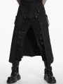 Black Gothic Punk Personalized Street Skirt for Men