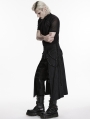Black Gothic Punk Personalized Street Skirt for Men