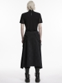 Black Gothic Punk Personalized Street Skirt for Men