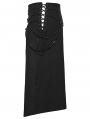 Black Gothic Punk Personalized Street Skirt for Men