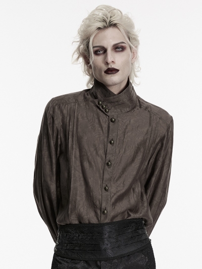Black Gothic Jacquard Corset Belt for Men