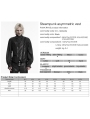 Black Steampunk Gothic Asymmetric Striped Leather Vest for Men