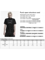 Black Gothic Punk Open Structure Vest for Men