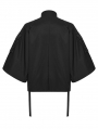 Black Gothic Punk Functional Loose Sleeve Jacket for Men