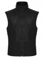 Black Dark Gothic Punk Functional Vest for Men