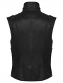 Black Dark Gothic Punk Functional Vest for Men
