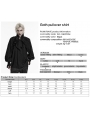Black Gothic Ruffled Bow Tie Pullover Shirt for Men
