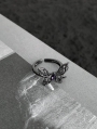 Dark Gothic Punk Butterfly Ring