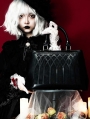 Black Gothic Dark World Tree Pattern Bag