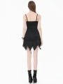 Black Gothic Post-Apocalyptic Shredded Asymmetric Dress