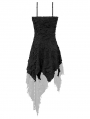 Black Gothic Post-Apocalyptic Shredded Asymmetric Dress