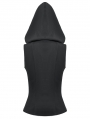 Black Dark Rebel Gothic Punk Hooded Vest Top for Women