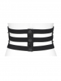Black Gothic Red Demon Eye Cutout Girdle