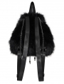 Black Spider Plush Gothic Backpack with Chain