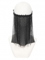 Black Gothic Beaded Tassel Veil Face Mask