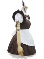 Brown and White French Maid Lolita Dress